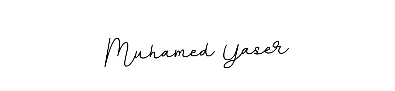 The best way (BallpointsItalic-DORy9) to make a short signature is to pick only two or three words in your name. The name Muhamed Yaser include a total of six letters. For converting this name. Muhamed Yaser signature style 11 images and pictures png