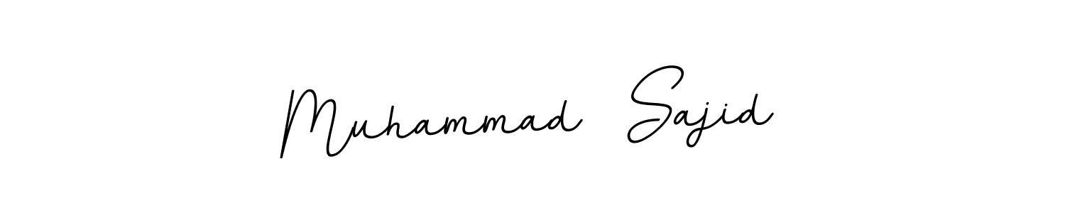 How to make Muhammad  Sajid name signature. Use BallpointsItalic-DORy9 style for creating short signs online. This is the latest handwritten sign. Muhammad  Sajid signature style 11 images and pictures png