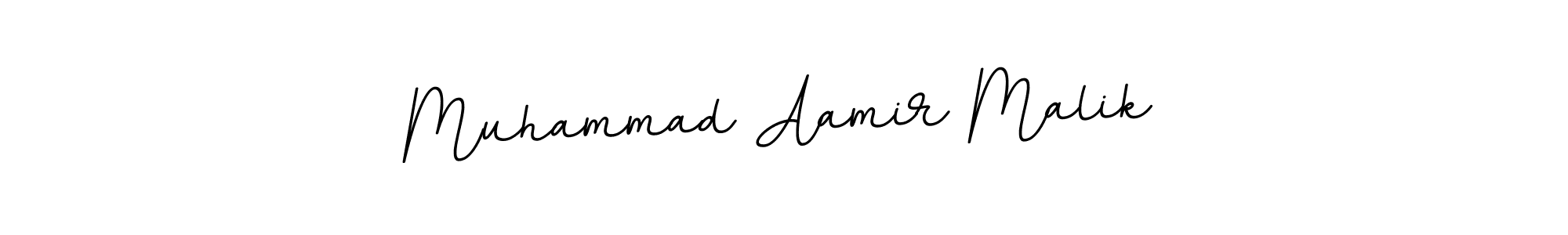 Make a beautiful signature design for name Muhammad Aamir Malik. With this signature (BallpointsItalic-DORy9) style, you can create a handwritten signature for free. Muhammad Aamir Malik signature style 11 images and pictures png