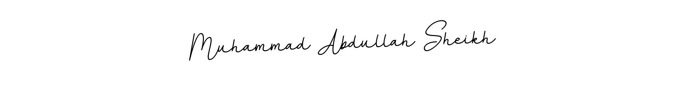 Make a beautiful signature design for name Muhammad Abdullah Sheikh. With this signature (BallpointsItalic-DORy9) style, you can create a handwritten signature for free. Muhammad Abdullah Sheikh signature style 11 images and pictures png