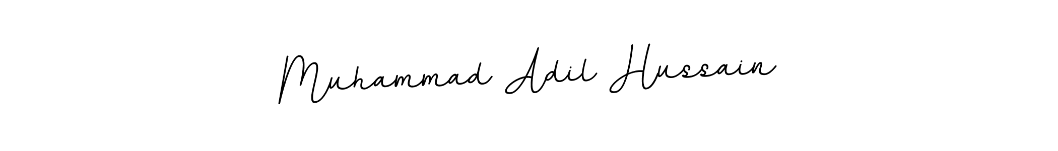 Make a beautiful signature design for name Muhammad Adil Hussain. With this signature (BallpointsItalic-DORy9) style, you can create a handwritten signature for free. Muhammad Adil Hussain signature style 11 images and pictures png