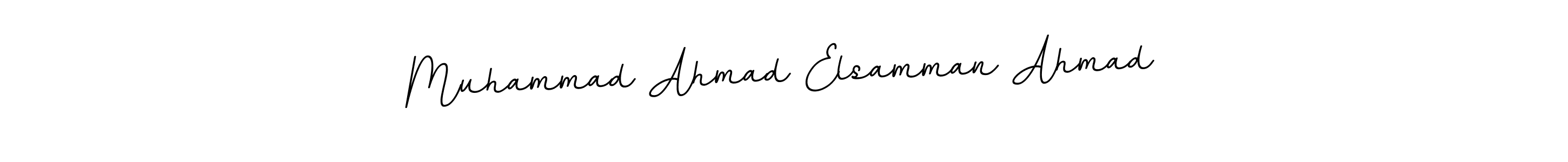 Make a beautiful signature design for name Muhammad Ahmad Elsamman Ahmad. Use this online signature maker to create a handwritten signature for free. Muhammad Ahmad Elsamman Ahmad signature style 11 images and pictures png