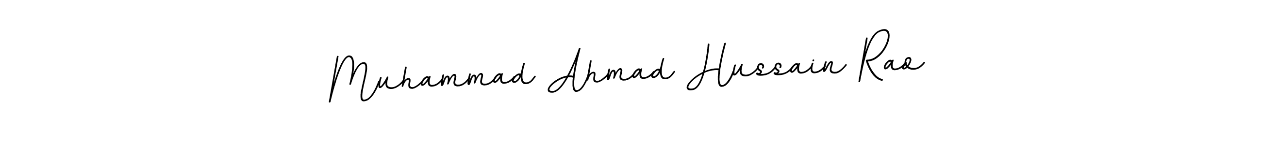 How to make Muhammad Ahmad Hussain Rao name signature. Use BallpointsItalic-DORy9 style for creating short signs online. This is the latest handwritten sign. Muhammad Ahmad Hussain Rao signature style 11 images and pictures png