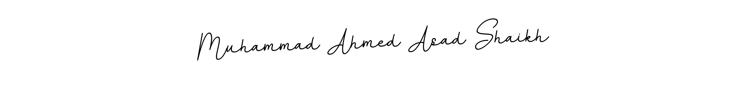 You can use this online signature creator to create a handwritten signature for the name Muhammad Ahmed Asad Shaikh. This is the best online autograph maker. Muhammad Ahmed Asad Shaikh signature style 11 images and pictures png