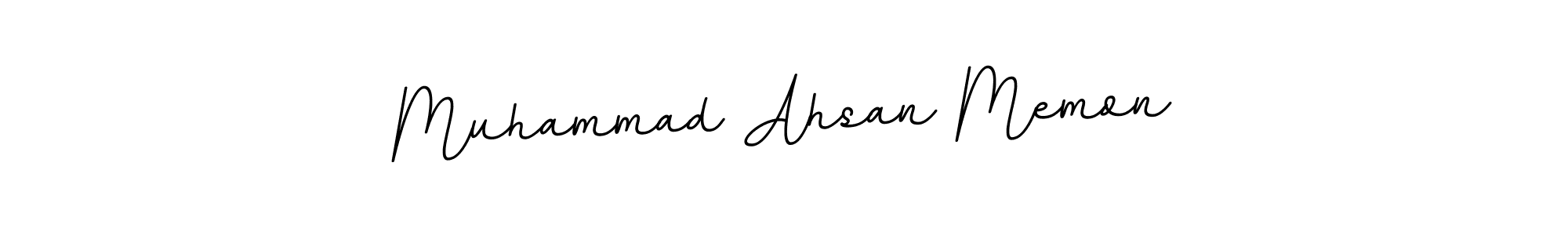 Use a signature maker to create a handwritten signature online. With this signature software, you can design (BallpointsItalic-DORy9) your own signature for name Muhammad Ahsan Memon. Muhammad Ahsan Memon signature style 11 images and pictures png