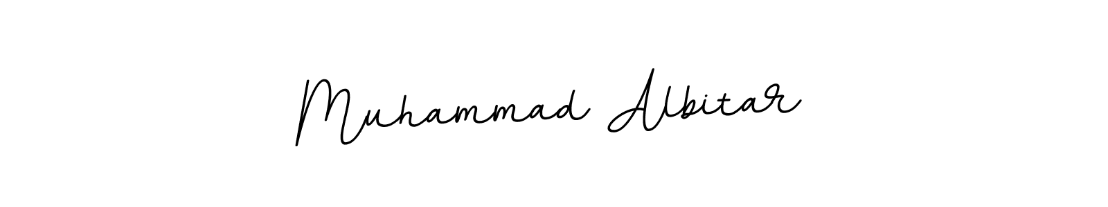 How to make Muhammad Albitar name signature. Use BallpointsItalic-DORy9 style for creating short signs online. This is the latest handwritten sign. Muhammad Albitar signature style 11 images and pictures png