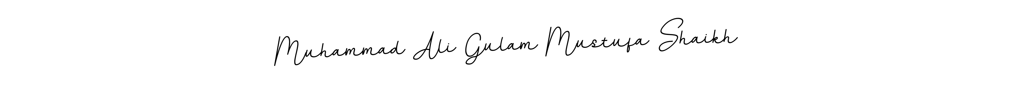 Make a beautiful signature design for name Muhammad Ali Gulam Mustufa Shaikh. With this signature (BallpointsItalic-DORy9) style, you can create a handwritten signature for free. Muhammad Ali Gulam Mustufa Shaikh signature style 11 images and pictures png