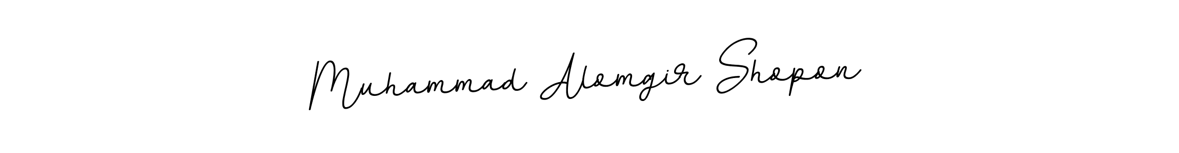 This is the best signature style for the Muhammad Alomgir Shopon name. Also you like these signature font (BallpointsItalic-DORy9). Mix name signature. Muhammad Alomgir Shopon signature style 11 images and pictures png