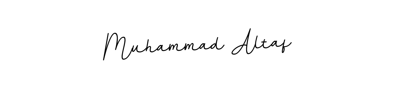 Use a signature maker to create a handwritten signature online. With this signature software, you can design (BallpointsItalic-DORy9) your own signature for name Muhammad Altaf. Muhammad Altaf signature style 11 images and pictures png