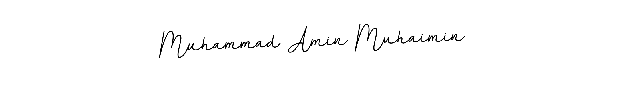 You should practise on your own different ways (BallpointsItalic-DORy9) to write your name (Muhammad Amin Muhaimin) in signature. don't let someone else do it for you. Muhammad Amin Muhaimin signature style 11 images and pictures png