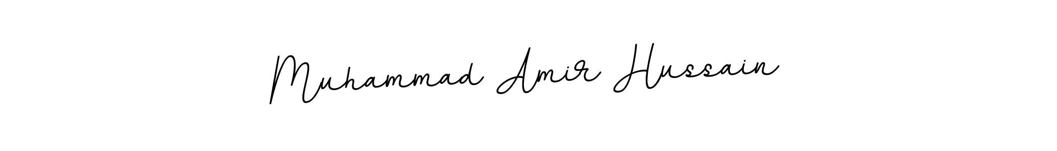 How to make Muhammad Amir Hussain name signature. Use BallpointsItalic-DORy9 style for creating short signs online. This is the latest handwritten sign. Muhammad Amir Hussain signature style 11 images and pictures png