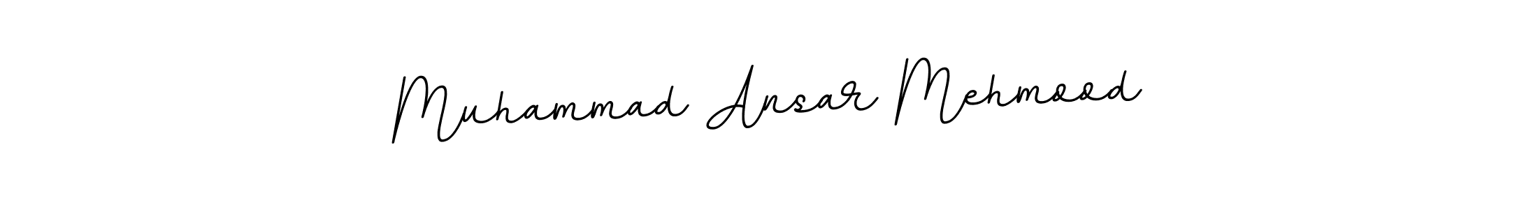 Make a beautiful signature design for name Muhammad Ansar Mehmood. With this signature (BallpointsItalic-DORy9) style, you can create a handwritten signature for free. Muhammad Ansar Mehmood signature style 11 images and pictures png