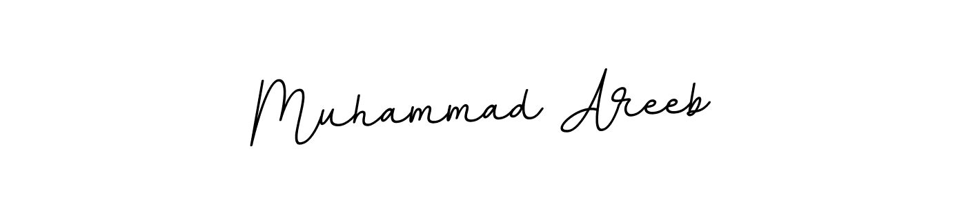 Make a beautiful signature design for name Muhammad Areeb. With this signature (BallpointsItalic-DORy9) style, you can create a handwritten signature for free. Muhammad Areeb signature style 11 images and pictures png