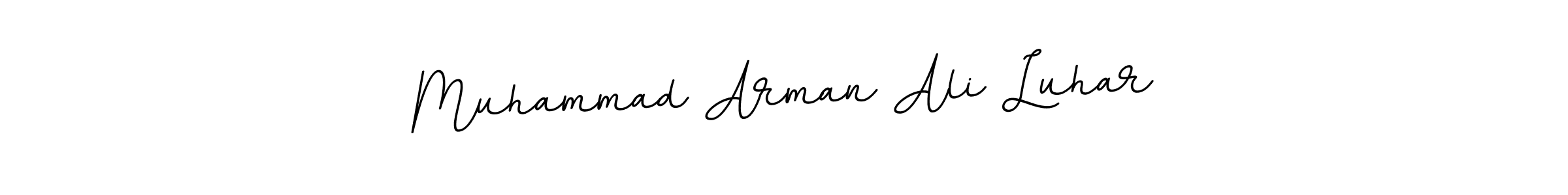 Make a beautiful signature design for name Muhammad Arman Ali Luhar. With this signature (BallpointsItalic-DORy9) style, you can create a handwritten signature for free. Muhammad Arman Ali Luhar signature style 11 images and pictures png