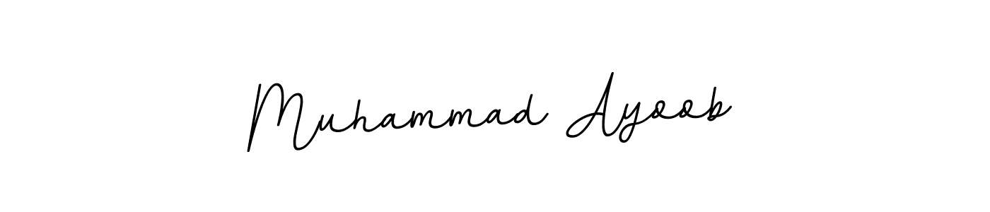 Make a beautiful signature design for name Muhammad Ayoob. With this signature (BallpointsItalic-DORy9) style, you can create a handwritten signature for free. Muhammad Ayoob signature style 11 images and pictures png