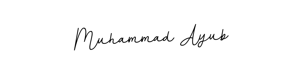 How to make Muhammad Ayub name signature. Use BallpointsItalic-DORy9 style for creating short signs online. This is the latest handwritten sign. Muhammad Ayub signature style 11 images and pictures png