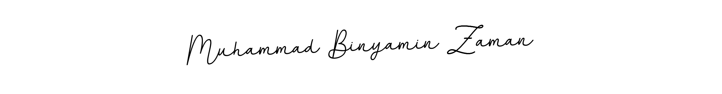 Create a beautiful signature design for name Muhammad Binyamin Zaman. With this signature (BallpointsItalic-DORy9) fonts, you can make a handwritten signature for free. Muhammad Binyamin Zaman signature style 11 images and pictures png