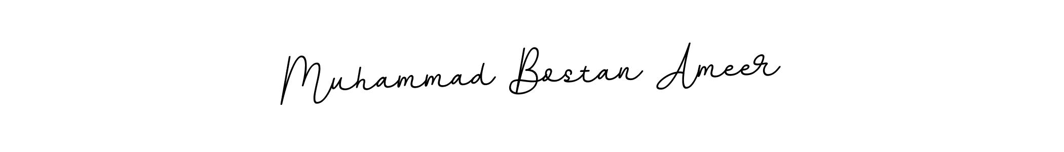 Make a beautiful signature design for name Muhammad Bostan Ameer. With this signature (BallpointsItalic-DORy9) style, you can create a handwritten signature for free. Muhammad Bostan Ameer signature style 11 images and pictures png