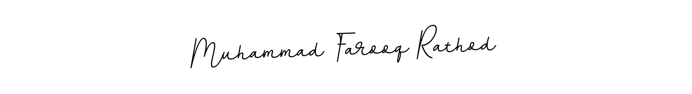 Use a signature maker to create a handwritten signature online. With this signature software, you can design (BallpointsItalic-DORy9) your own signature for name Muhammad Farooq Rathod. Muhammad Farooq Rathod signature style 11 images and pictures png