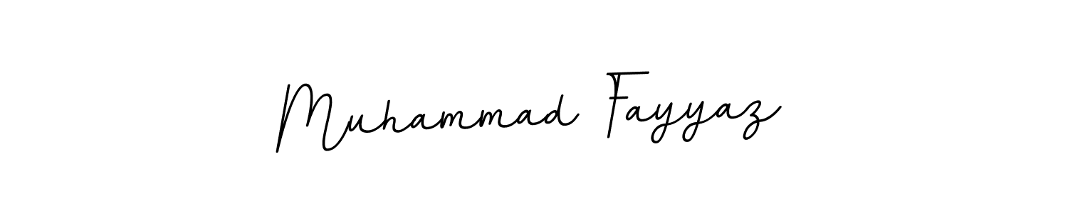 Use a signature maker to create a handwritten signature online. With this signature software, you can design (BallpointsItalic-DORy9) your own signature for name Muhammad Fayyaz. Muhammad Fayyaz signature style 11 images and pictures png