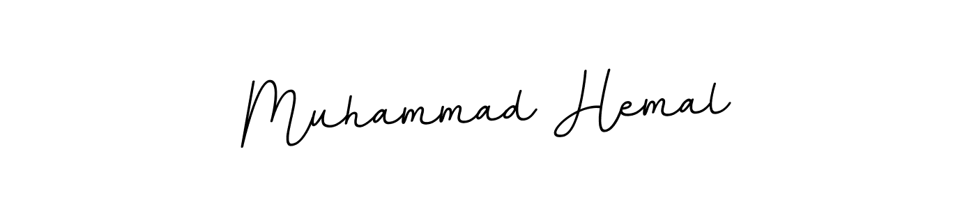 Use a signature maker to create a handwritten signature online. With this signature software, you can design (BallpointsItalic-DORy9) your own signature for name Muhammad Hemal. Muhammad Hemal signature style 11 images and pictures png