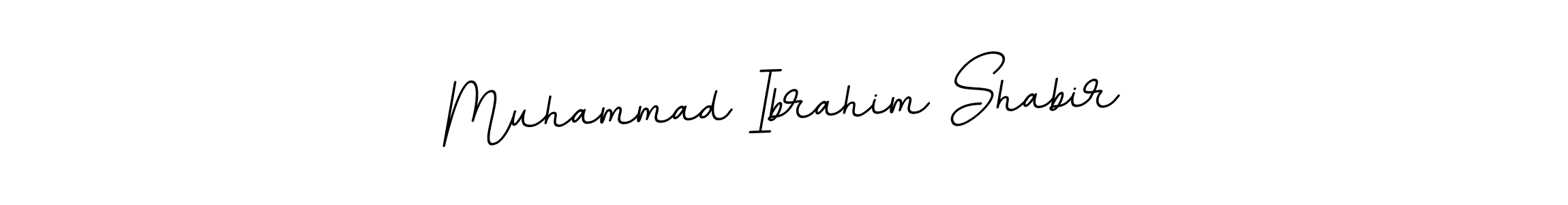 How to make Muhammad Ibrahim Shabir name signature. Use BallpointsItalic-DORy9 style for creating short signs online. This is the latest handwritten sign. Muhammad Ibrahim Shabir signature style 11 images and pictures png