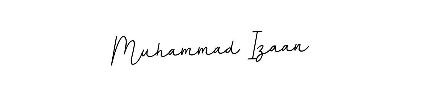 Use a signature maker to create a handwritten signature online. With this signature software, you can design (BallpointsItalic-DORy9) your own signature for name Muhammad Izaan. Muhammad Izaan signature style 11 images and pictures png