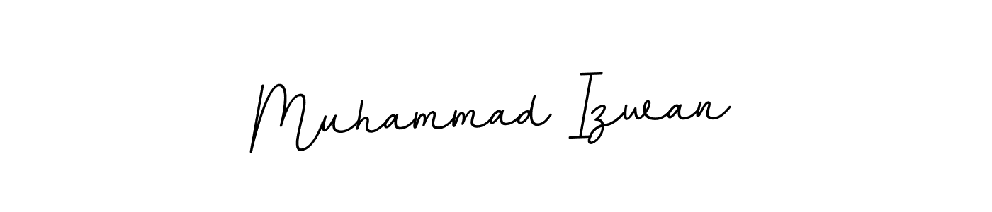 Design your own signature with our free online signature maker. With this signature software, you can create a handwritten (BallpointsItalic-DORy9) signature for name Muhammad Izwan. Muhammad Izwan signature style 11 images and pictures png