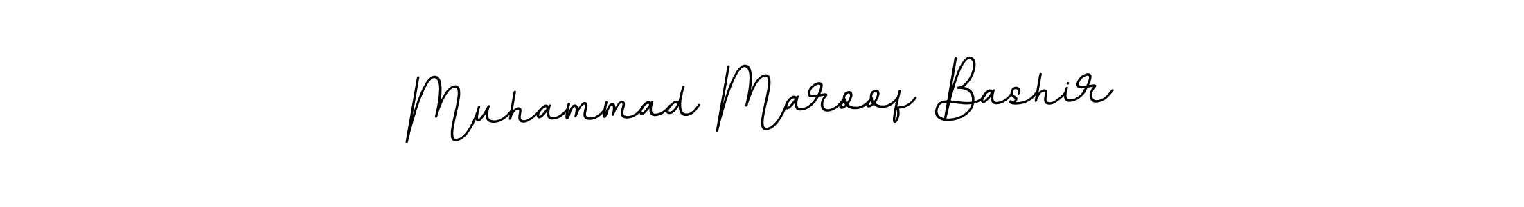 Muhammad Maroof Bashir stylish signature style. Best Handwritten Sign (BallpointsItalic-DORy9) for my name. Handwritten Signature Collection Ideas for my name Muhammad Maroof Bashir. Muhammad Maroof Bashir signature style 11 images and pictures png
