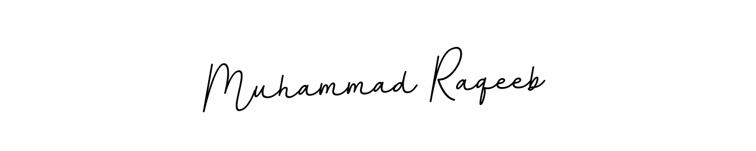Use a signature maker to create a handwritten signature online. With this signature software, you can design (BallpointsItalic-DORy9) your own signature for name Muhammad Raqeeb. Muhammad Raqeeb signature style 11 images and pictures png