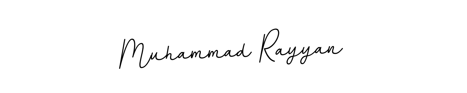Design your own signature with our free online signature maker. With this signature software, you can create a handwritten (BallpointsItalic-DORy9) signature for name Muhammad Rayyan. Muhammad Rayyan signature style 11 images and pictures png