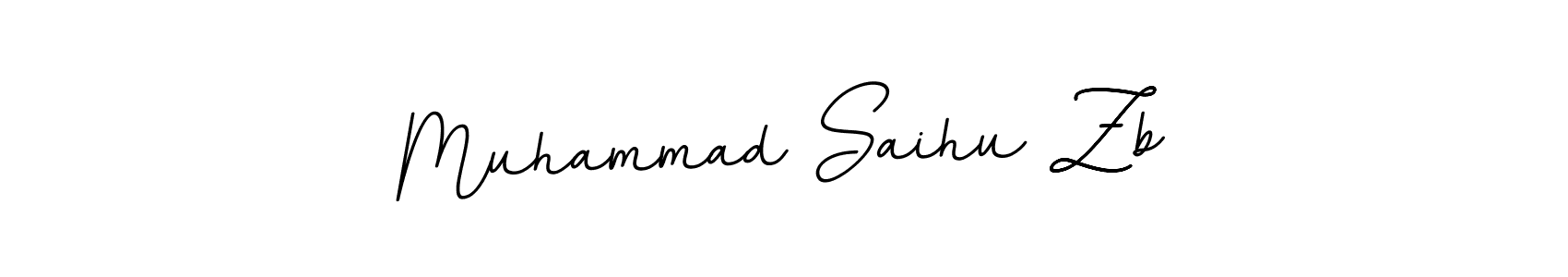 The best way (BallpointsItalic-DORy9) to make a short signature is to pick only two or three words in your name. The name Muhammad Saihu Zb include a total of six letters. For converting this name. Muhammad Saihu Zb signature style 11 images and pictures png