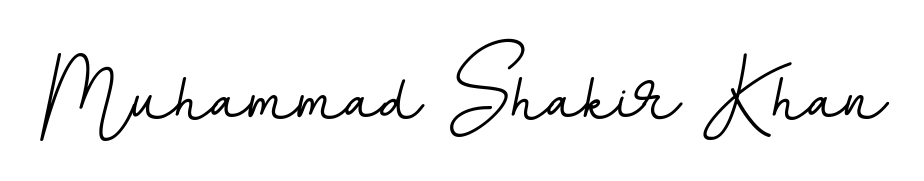Transform the name Muhammad Shakir Khan into a signature masterpiece using BallpointsItalic-DORy9 font. Ideal for photographers, artists, and creators looking for watermarks. Muhammad Shakir Khan signature style 11 images and pictures png