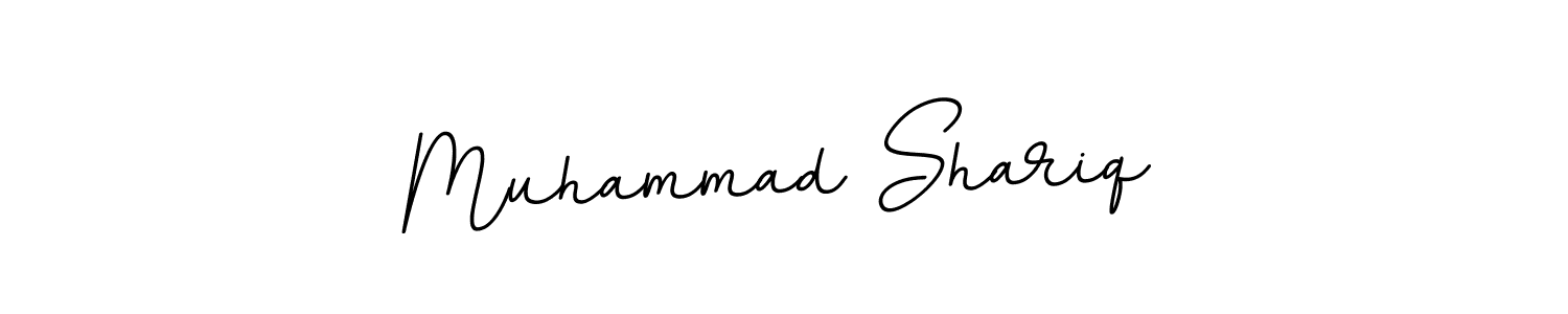 How to make Muhammad Shariq name signature. Use BallpointsItalic-DORy9 style for creating short signs online. This is the latest handwritten sign. Muhammad Shariq signature style 11 images and pictures png