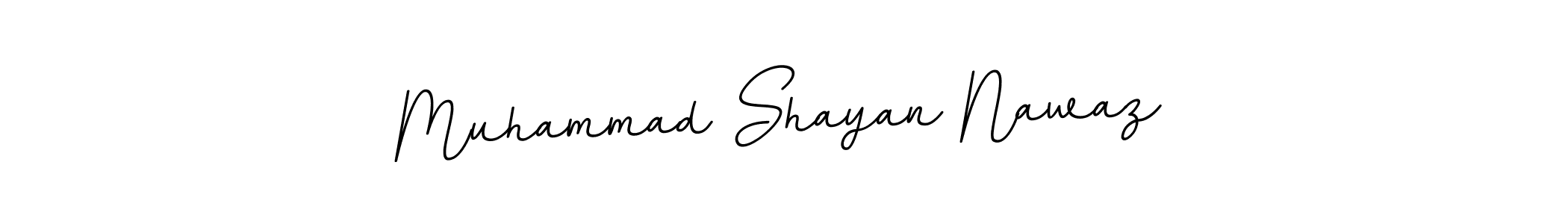 Use a signature maker to create a handwritten signature online. With this signature software, you can design (BallpointsItalic-DORy9) your own signature for name Muhammad Shayan Nawaz. Muhammad Shayan Nawaz signature style 11 images and pictures png