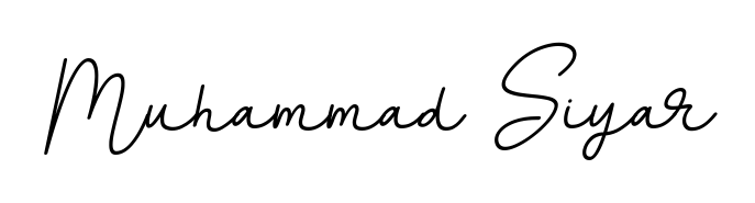 You should practise on your own different ways (BallpointsItalic-DORy9) to write your name (Muhammad Siyar) in signature. Don't let someone else do it for you. Muhammad Siyar signature style 11 images and pictures png