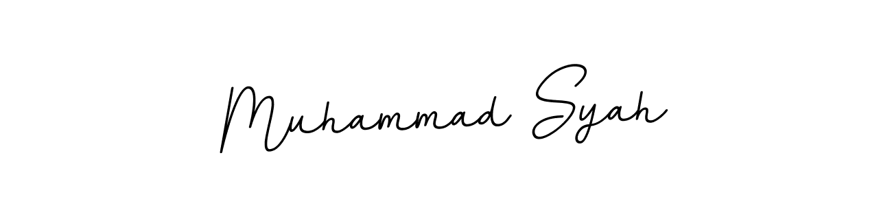 Use a signature maker to create a handwritten signature online. With this signature software, you can design (BallpointsItalic-DORy9) your own signature for name Muhammad Syah. Muhammad Syah signature style 11 images and pictures png