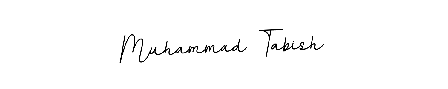 Create a beautiful signature design for name Muhammad Tabish. With this signature (BallpointsItalic-DORy9) fonts, you can make a handwritten signature for free. Muhammad Tabish signature style 11 images and pictures png