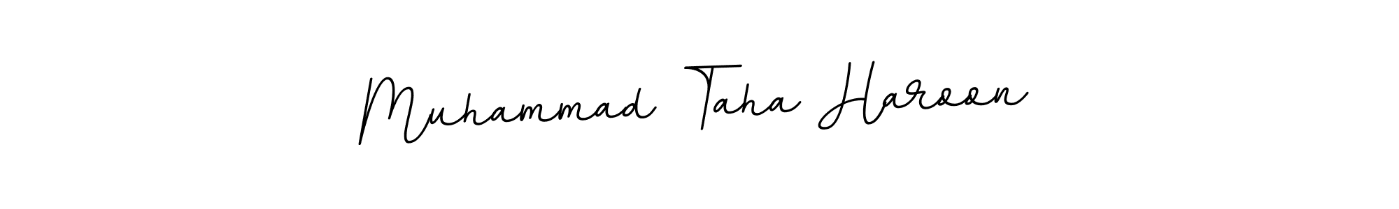 Make a beautiful signature design for name Muhammad Taha Haroon. With this signature (BallpointsItalic-DORy9) style, you can create a handwritten signature for free. Muhammad Taha Haroon signature style 11 images and pictures png