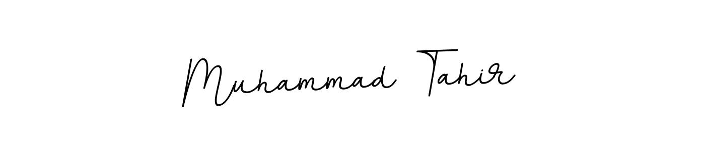 How to make Muhammad Tahir name signature. Use BallpointsItalic-DORy9 style for creating short signs online. This is the latest handwritten sign. Muhammad Tahir signature style 11 images and pictures png