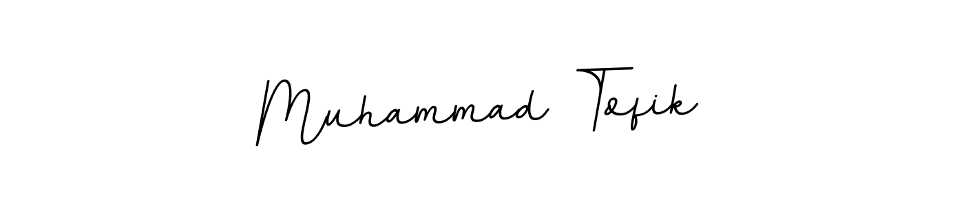 How to make Muhammad Tofik name signature. Use BallpointsItalic-DORy9 style for creating short signs online. This is the latest handwritten sign. Muhammad Tofik signature style 11 images and pictures png