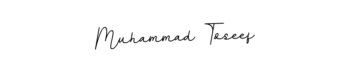 Make a short Muhammad Toseef signature style. Manage your documents anywhere anytime using BallpointsItalic-DORy9. Create and add eSignatures, submit forms, share and send files easily. Muhammad Toseef signature style 11 images and pictures png