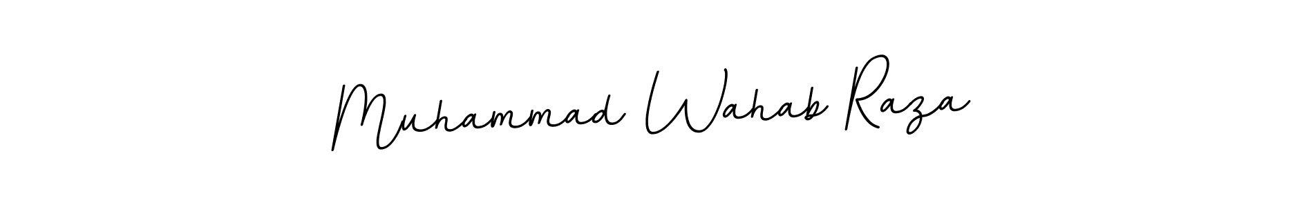 How to make Muhammad Wahab Raza name signature. Use BallpointsItalic-DORy9 style for creating short signs online. This is the latest handwritten sign. Muhammad Wahab Raza signature style 11 images and pictures png