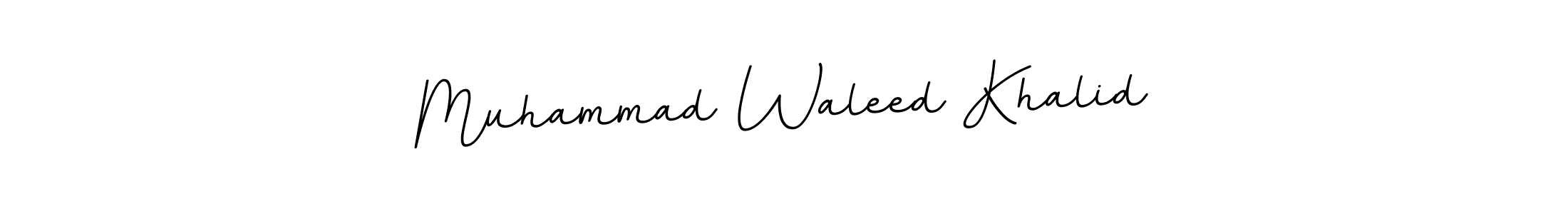 How to make Muhammad Waleed Khalid name signature. Use BallpointsItalic-DORy9 style for creating short signs online. This is the latest handwritten sign. Muhammad Waleed Khalid signature style 11 images and pictures png