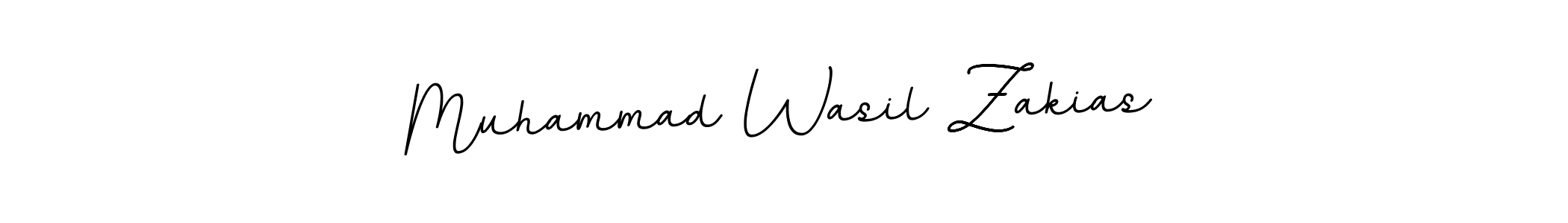 Use a signature maker to create a handwritten signature online. With this signature software, you can design (BallpointsItalic-DORy9) your own signature for name Muhammad Wasil Zakias. Muhammad Wasil Zakias signature style 11 images and pictures png