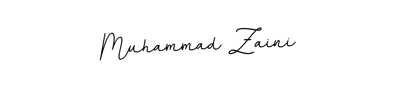 Use a signature maker to create a handwritten signature online. With this signature software, you can design (BallpointsItalic-DORy9) your own signature for name Muhammad Zaini. Muhammad Zaini signature style 11 images and pictures png