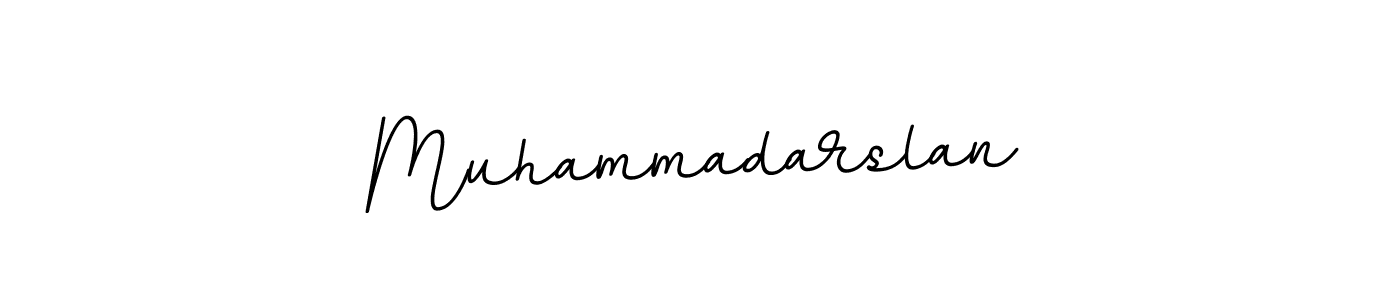 Use a signature maker to create a handwritten signature online. With this signature software, you can design (BallpointsItalic-DORy9) your own signature for name Muhammadarslan. Muhammadarslan signature style 11 images and pictures png