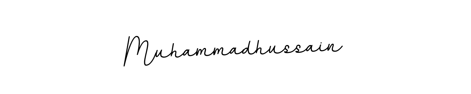 The best way (BallpointsItalic-DORy9) to make a short signature is to pick only two or three words in your name. The name Muhammadhussain include a total of six letters. For converting this name. Muhammadhussain signature style 11 images and pictures png