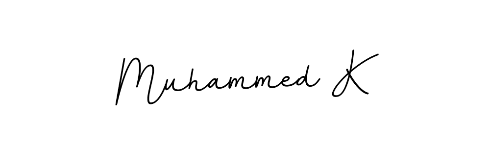 Muhammed K stylish signature style. Best Handwritten Sign (BallpointsItalic-DORy9) for my name. Handwritten Signature Collection Ideas for my name Muhammed K. Muhammed K signature style 11 images and pictures png