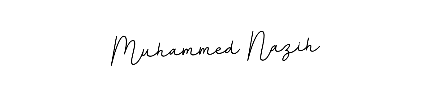 Make a beautiful signature design for name Muhammed Nazih. With this signature (BallpointsItalic-DORy9) style, you can create a handwritten signature for free. Muhammed Nazih signature style 11 images and pictures png